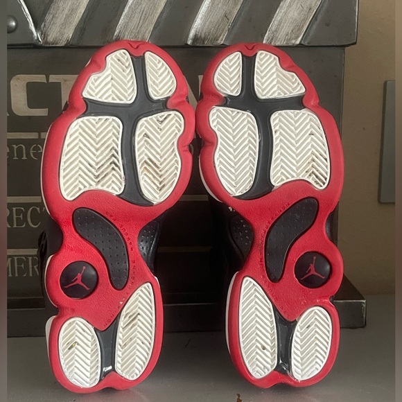 Nike Air Jordan 6 Rings Boys Size 3Y Black Athletic Shoes Sneakers 323432-063 - Picture 10 of 11